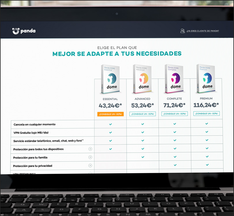 Panda Security - Panda Dome Página de Producto Descarga - Web - Álex G. Mingorance - Argentum47