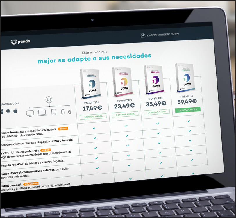 Panda Security - Panda Dome Página de Producto Descarga - Web - Álex G. Mingorance - Argentum47
