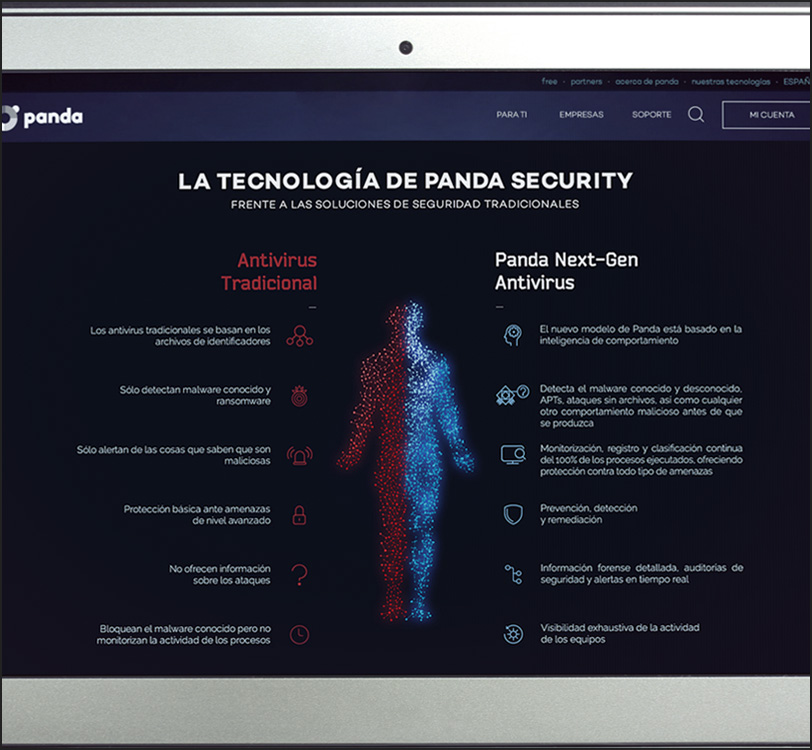 Panda Security - Panda Antivirus Página Tecnología - Web - Álex G. Mingorance - Argentum47