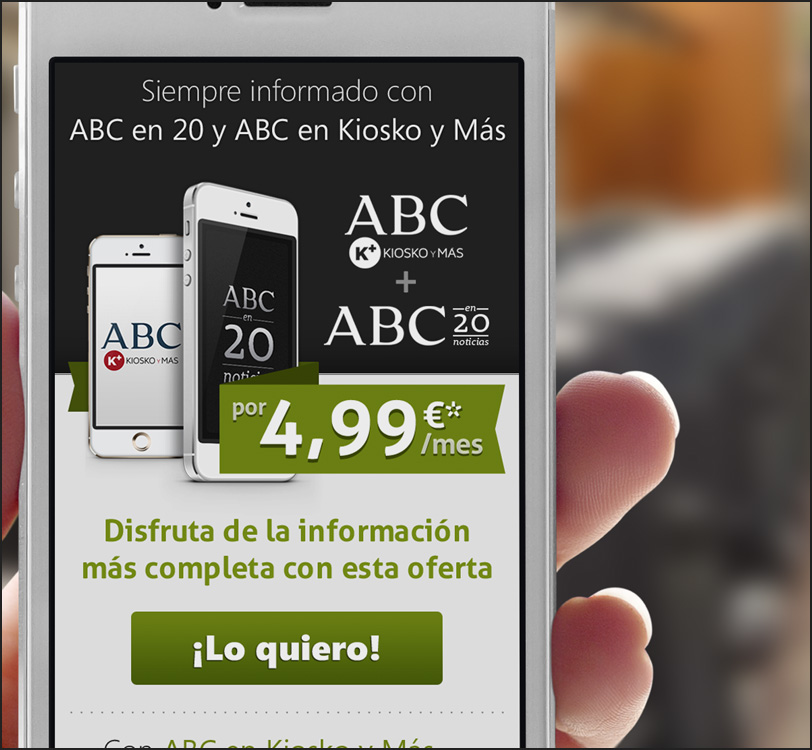 ABC Kiosko y Más - Smart2me - Smartphone - Landing - Álex G. Mingorance - Argentum47