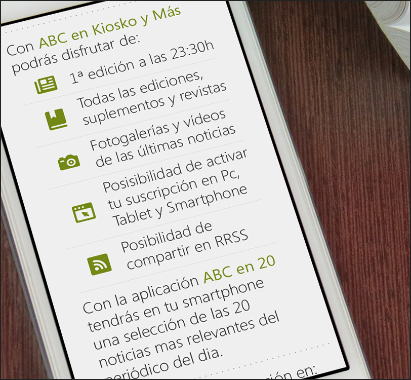 ABC Kiosko y Más - Smart2me - Smartphone - Landing - Álex G. Mingorance - Argentum47