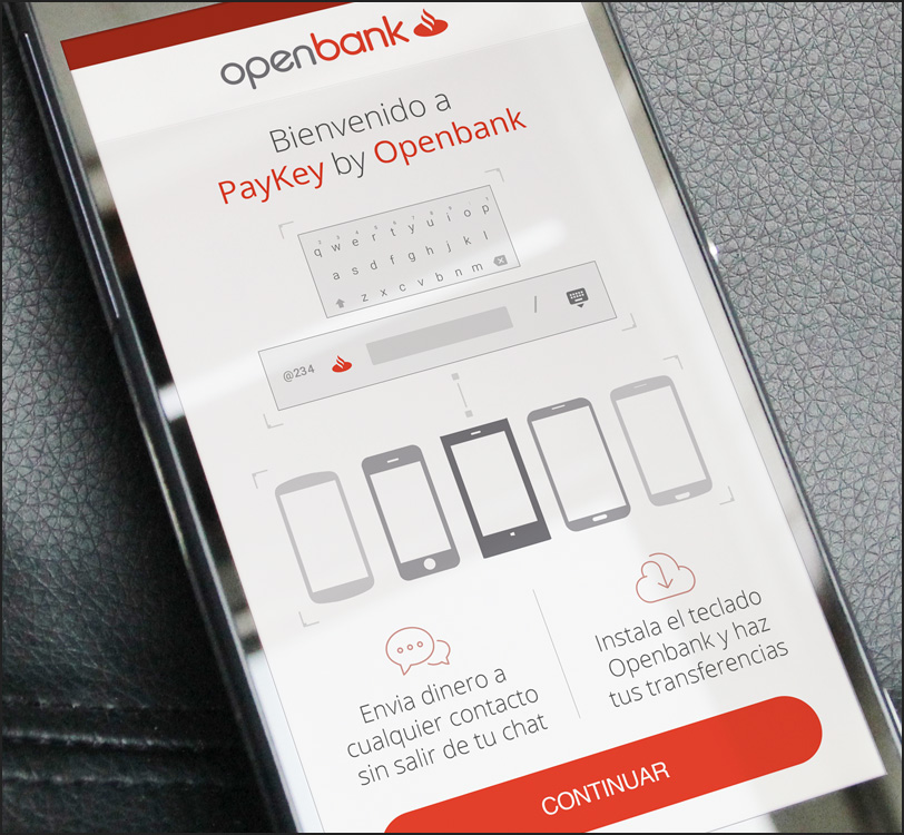 Banco Santander ISBAN - Openbank Paykey Smartphone - App - Álex G. Mingorance - Argentum47