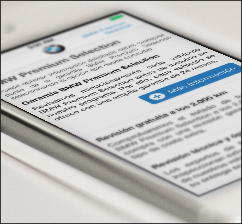 BMW Premium Selection Smartphone - App - Álex G. Mingorance - Argentum47