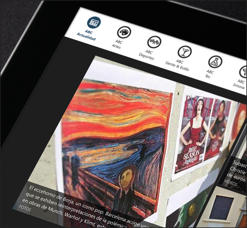 Diario ABC - Prensa Digital Windows 8 - App - Álex G. Mingorance - Argentum47