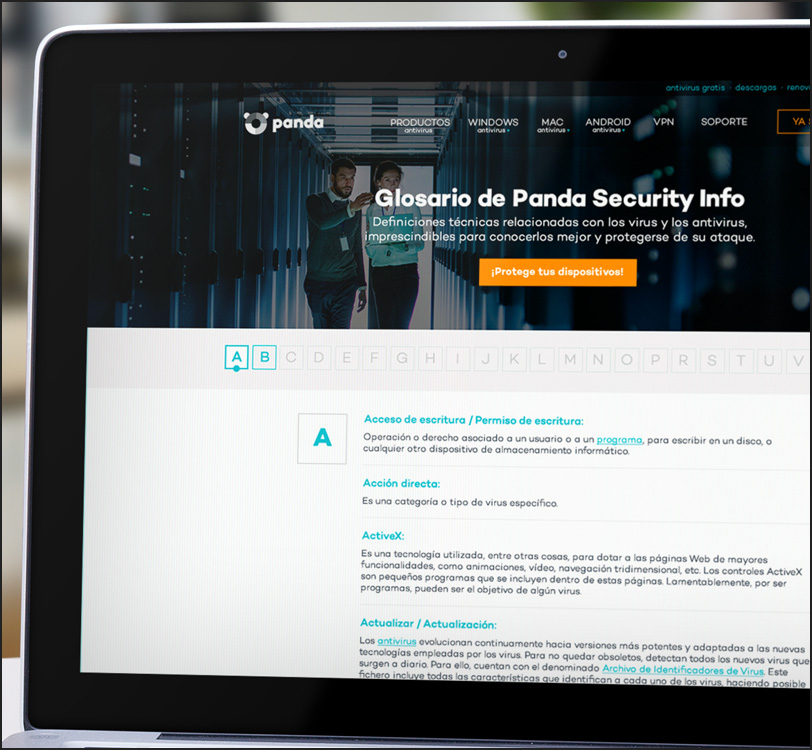 Panda Security - Guía Online Antivirus - Glosario - Web - Álex G. Mingorance - Argentum47