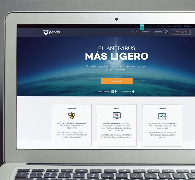 Panda Security - Panda Dome Antivirus - Portal - Web - Álex G. Mingorance - Argentum47