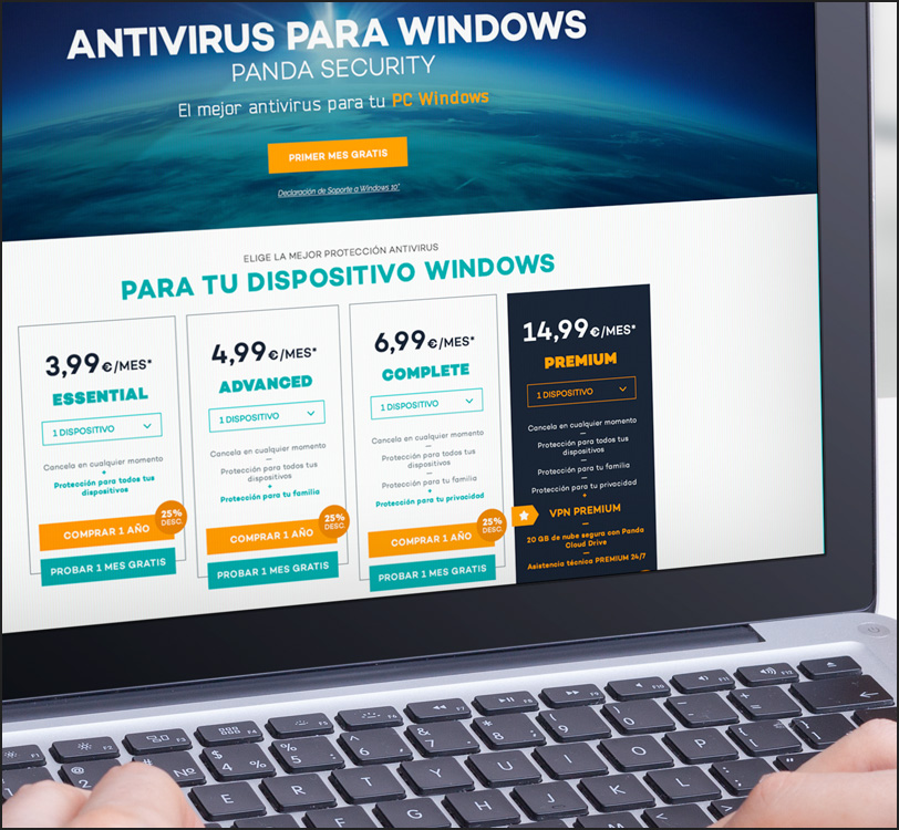 Panda Security - Panda Dome Antivirus - Portal - Web - Álex G. Mingorance - Argentum47