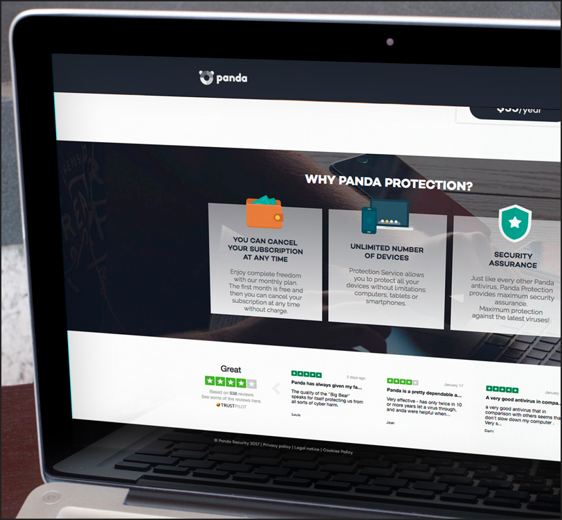 Panda Security - Panda Dome Antivirus - Landing Pages - Web - Álex G. Mingorance - Argentum47