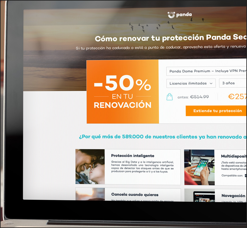 Panda Security - Panda Dome Antivirus - Landing Pages - Web - Álex G. Mingorance - Argentum47