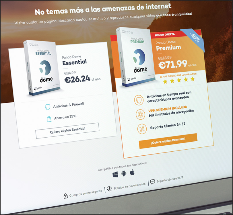 Panda Security - Panda Dome Antivirus - Landing Pages - Web - Álex G. Mingorance - Argentum47