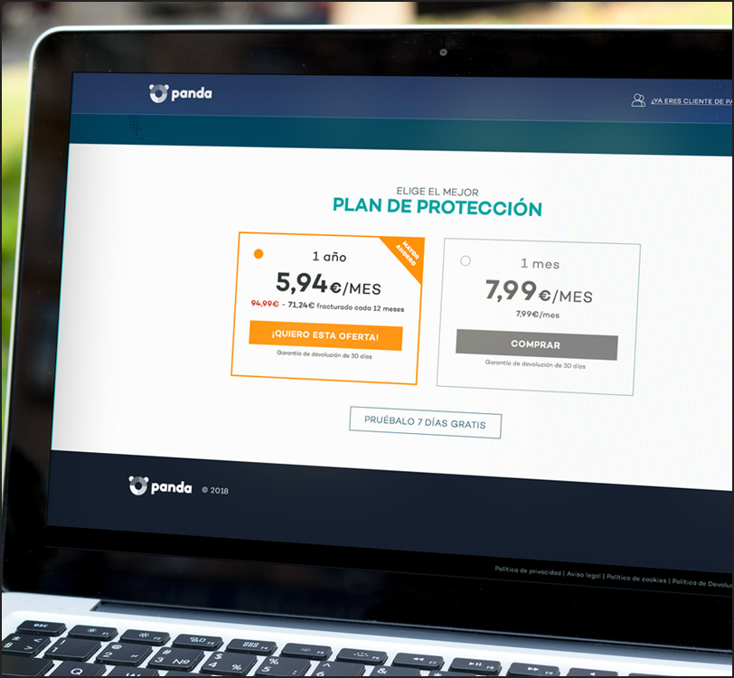 Panda Security - Panda Dome Antivirus - VPN - Landing Pages - Web - Álex G. Mingorance - Argentum47