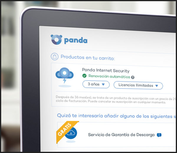 Panda Antivirus: Carrito de Compra