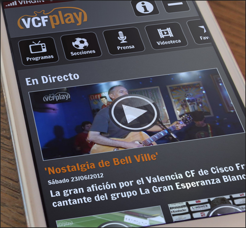 Valencia Club de Fútbol - VCFPlay - Smartphone - App - Álex G. Mingorance - Argentum47