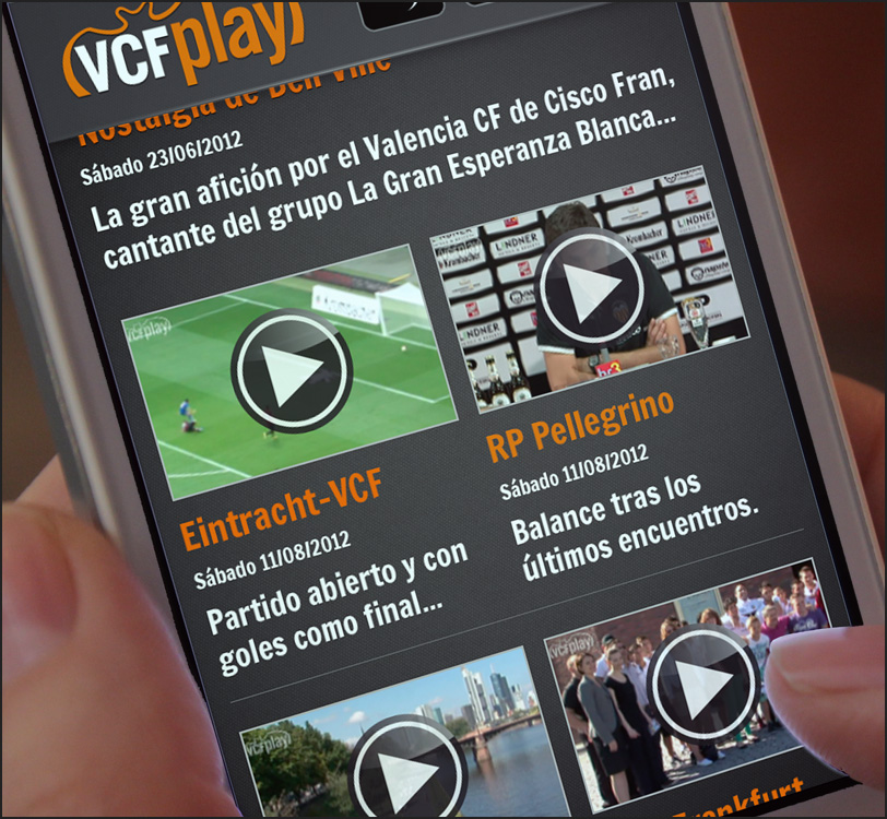 Valencia Club de Fútbol - VCFPlay - Smartphone - App - Álex G. Mingorance - Argentum47